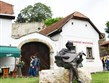 Prodloužený víkend - Madarsko - Eger - socha Sebestyána Tinodiho, renesančního básníka a pěvce, který psal i o obléhání Egeru 1552