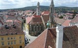 Zadunají - Maďarsko - Šoproň - Kozí kostel, post. pro františkány 1300