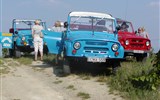 oblast Balaton - Maďarsko, badacsony, terénní auta